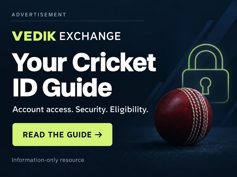 Vedik Exchange: Your Cricket ID Guide. Account access, security and eligibility. Read the guide. Information-only resource.