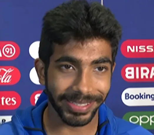 Jasprit Bumrah speaking after a cricket match